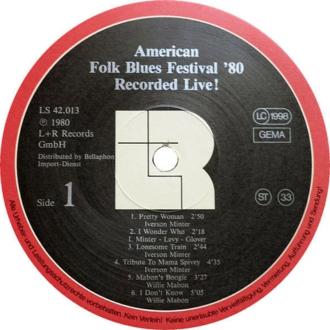 V.A. - American Folk Blues Festival '80