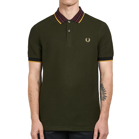 Fred Perry - Striped Collar Polo Shirt