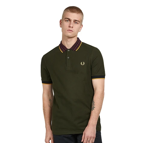 Fred Perry - Striped Collar Polo Shirt