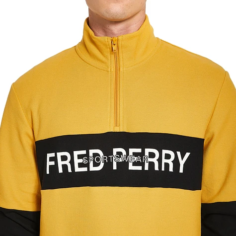 Fred Perry - Overhead Half Zip Longsleeve