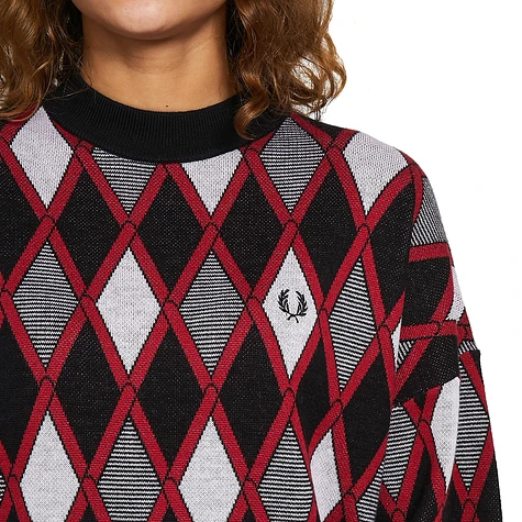 Fred Perry - Harlequin Jacquard Knit Dress