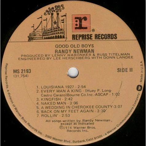 Randy Newman - Good Old Boys