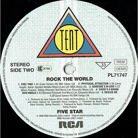 Five Star - Rock The World