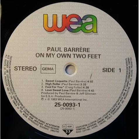 Paul Barrere - On My Own Two Feet