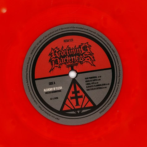 Alchemy Of Flesh - Ageless Abominations Red Vinyl Edition