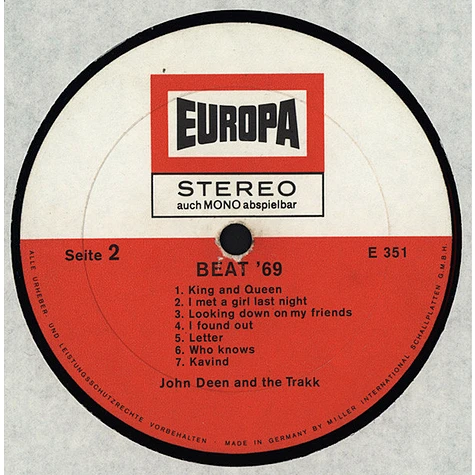 John Deen And The Trakk - Beat 69