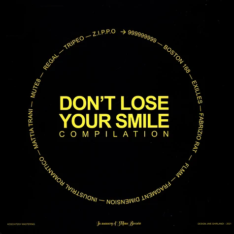 V.A. - Don't Lose Your Smile Compilation Yellow Vinyl Edition