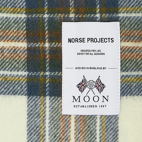 Norse Projects x Moon - Moon Checked Lambswool Scarf