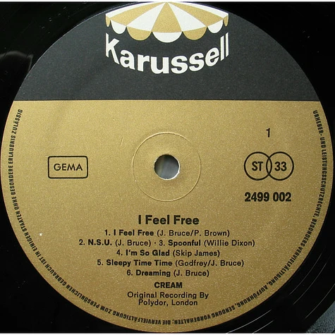 Cream - I Feel Free