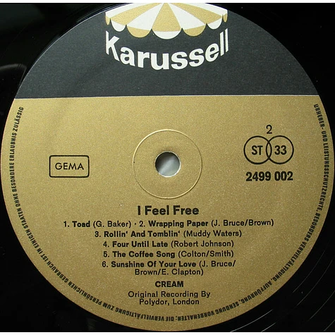 Cream - I Feel Free