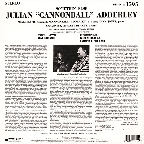 Cannonball Adderley - Somethin' Else