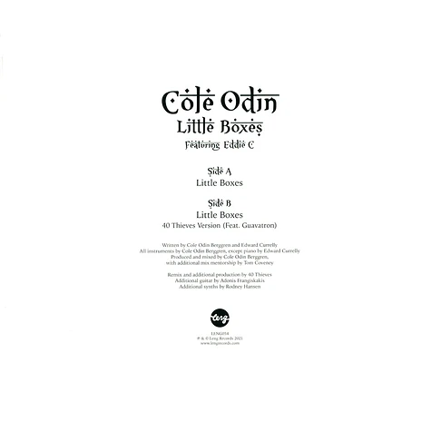 Cole Odin Feat. Eddie C - Little Boxes