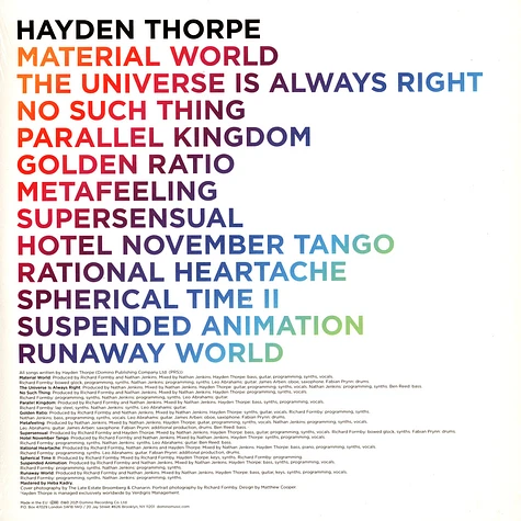 Hayden Thorpe - Moondust For My Diamond Limited Edition