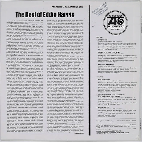 Eddie Harris - The Best Of Eddie Harris