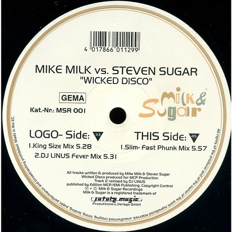 Milk & Sugar - Wicked Disco