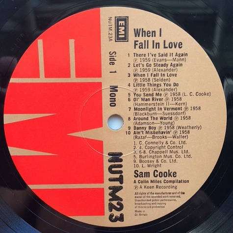 Sam Cooke - When I Fall In Love