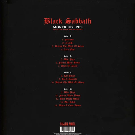 Black Sabbath - Montreux 1970 Splattered Vinyl Edition