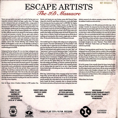 Escape Artists - The 3D Massacre 20 Year Anniversary Edition