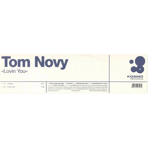 Tom Novy - Lovin You