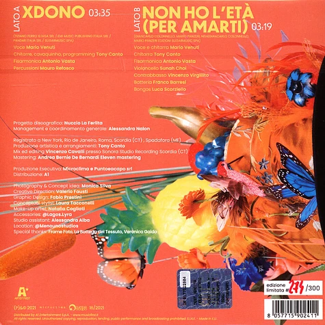 Mario Venuti - Xdono, Non Ho L'eta' (Per Amarti)