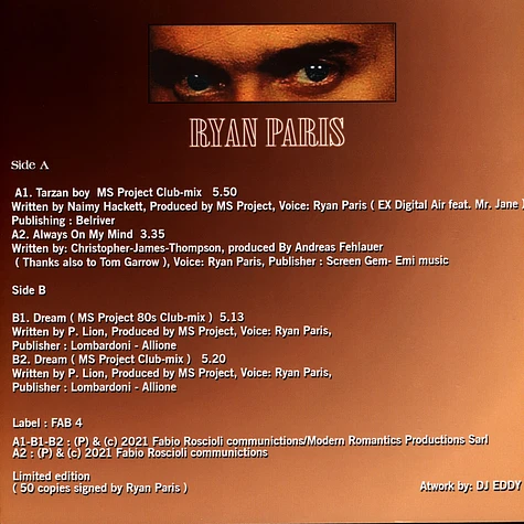 Ryan Paris - 80s Forever Volume 1 Fuchsia Vinyl Edition