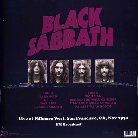 Black Sabbath - Live At Fillmore West San Francisco 1970