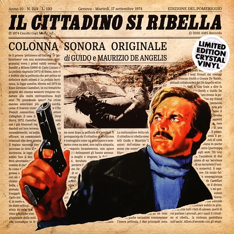 De Angelis Guido & Maurizio - Il Cittadino Si Ribella Crystal Clear Vinyl Edition