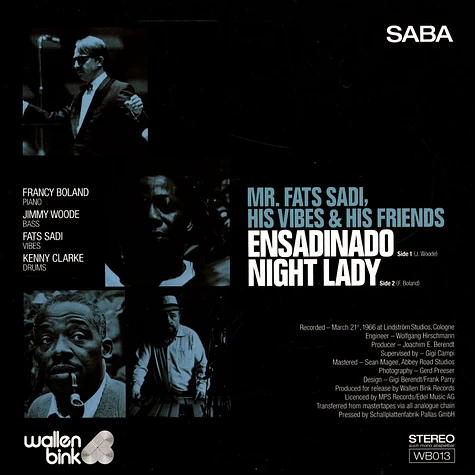 Fats Sadi - Ensadinado / Night Lady