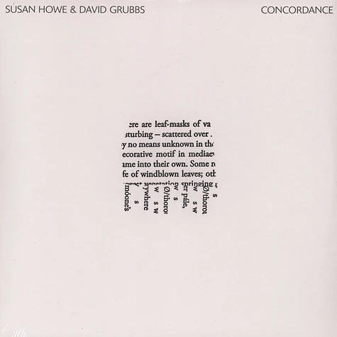 Susan Howe & David Grubbs - Concordance