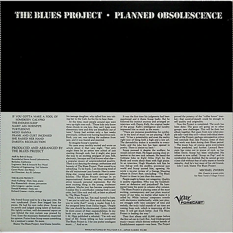 The Blues Project - Planned Obsolescence
