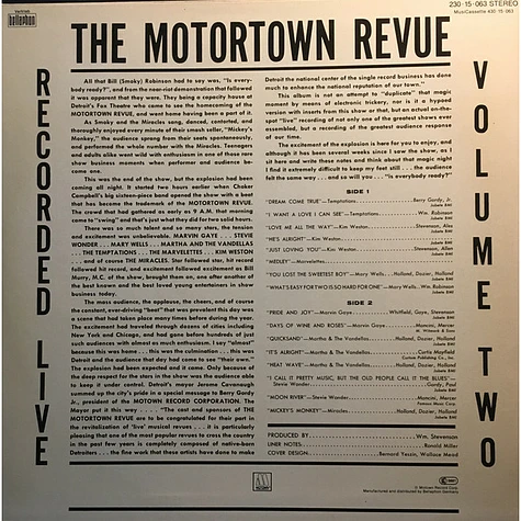 V.A. - Recorded Live The Motortown Revue Vol. 2