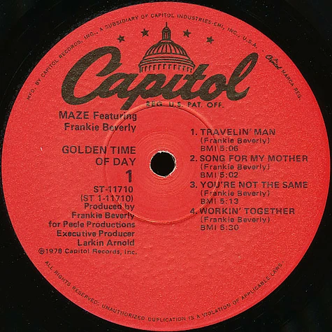 Maze Featuring Frankie Beverly - Golden Time Of Day