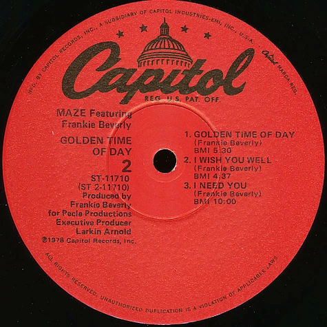 Maze Featuring Frankie Beverly - Golden Time Of Day