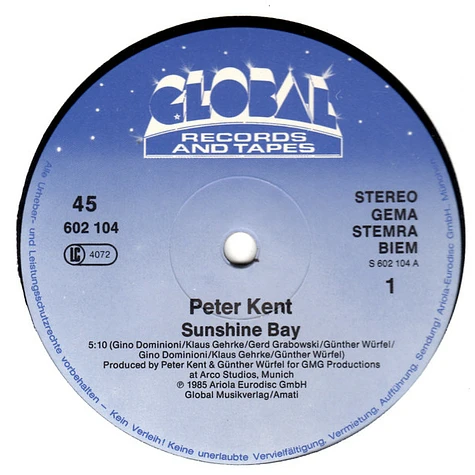 Peter Kent - Sunshine Bay