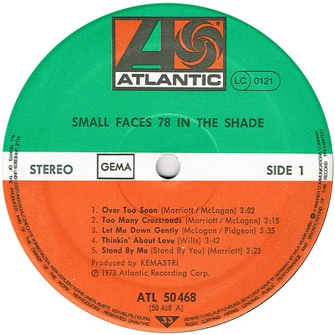 Small Faces - 78 In The Shade