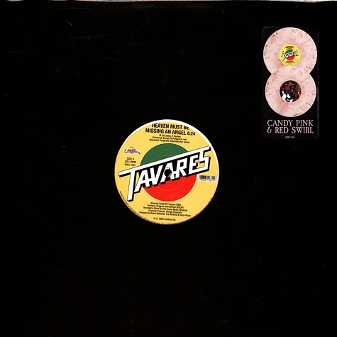 Tavares - Heaven Must Be Missing An Angel / More Than A Woman Pink Marbled Vinyl Edition