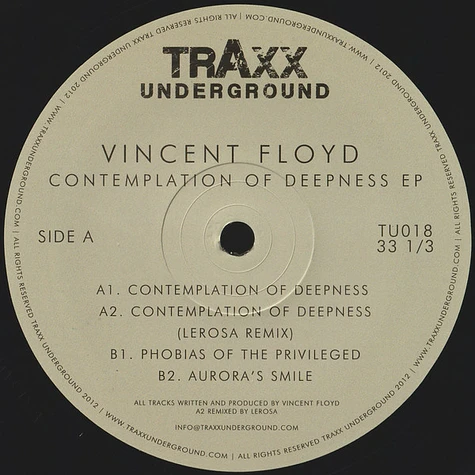 Vincent Floyd - Contemplation Of Deepness EP