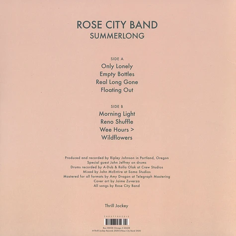 Rose City Band - Summerlong Clear With Teal & Orange Vinyl Edition