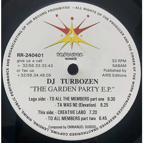 DJ Turbozen - The Garden Party E.P.