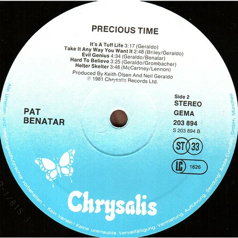 Pat Benatar - Precious Time