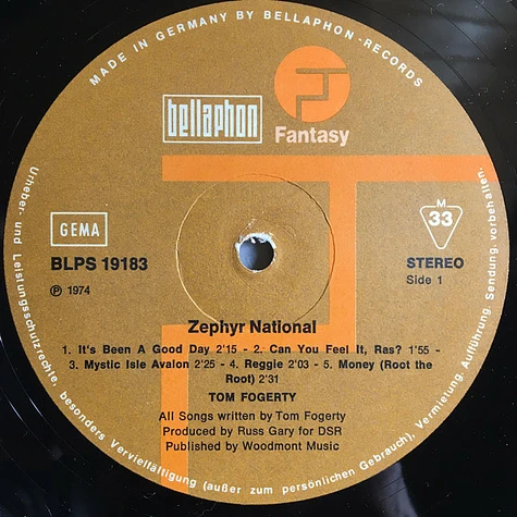 Tom Fogerty - Zephyr National