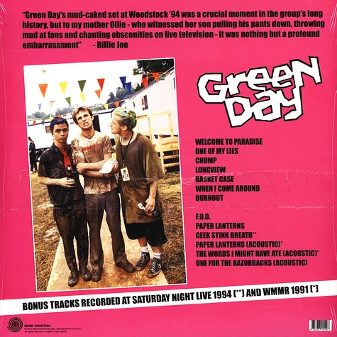 Green Day - Woodstock 1994 Us Tv Broadcast