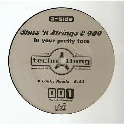 Sluts'n'Strings & 909 - In Your Pretty Face