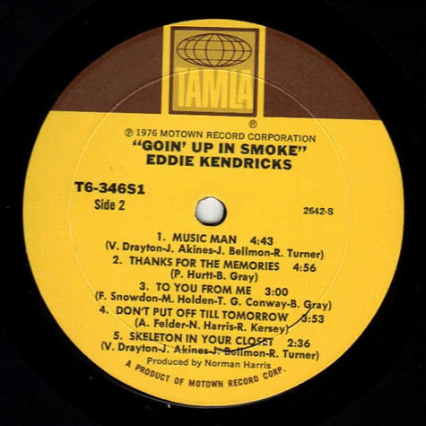 Eddie Kendricks - Goin' Up In Smoke