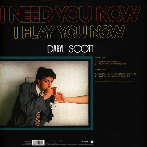 Daryl Scott - I Need You Now Black Vinyl Puzzle Edition