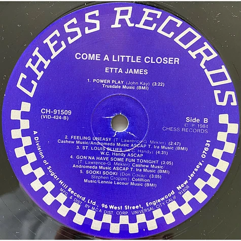Etta James - Come A Little Closer