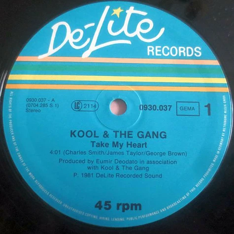 Kool & The Gang - Take My Heart