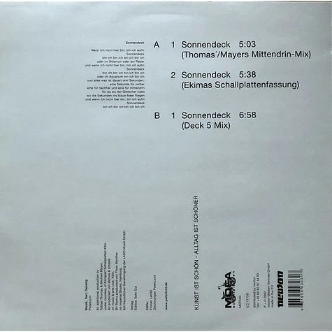 PeterLicht - Sonnendeck (Remixes)