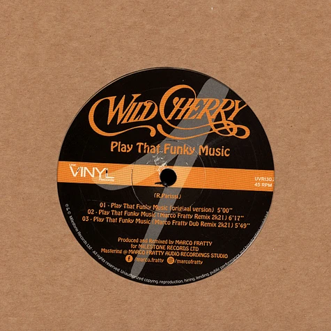 Wild Cherry - Play That Funky Music / Pick Up The Pieces Remixes