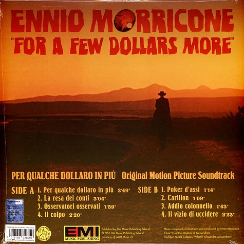 Ennio Morricone - OST For A Few Dollars More Crystal Vinyl Edition